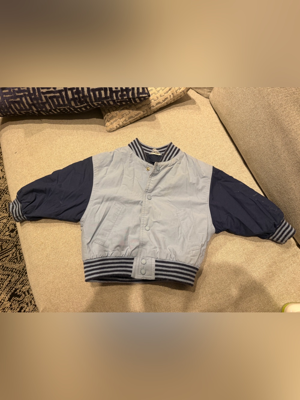 Jacadi blue bomber jacket